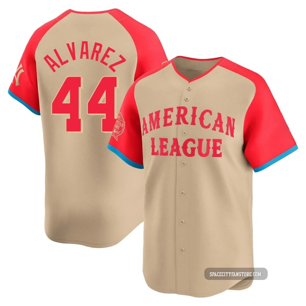 Youth Yordan Alvarez Houston Astros ＃44 Cream Limited - American League 2024 All-Star Game Jersey