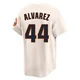 Youth Yordan Alvarez Houston Astros ＃44 Cream Limited - Throwback Cooperstown Collection Jersey