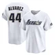 Youth Yordan Alvarez Houston Astros ＃44 White Limited - Throwback Cooperstown Collection Jersey