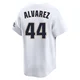 Youth Yordan Alvarez Houston Astros ＃44 White Limited - Throwback Cooperstown Collection Jersey